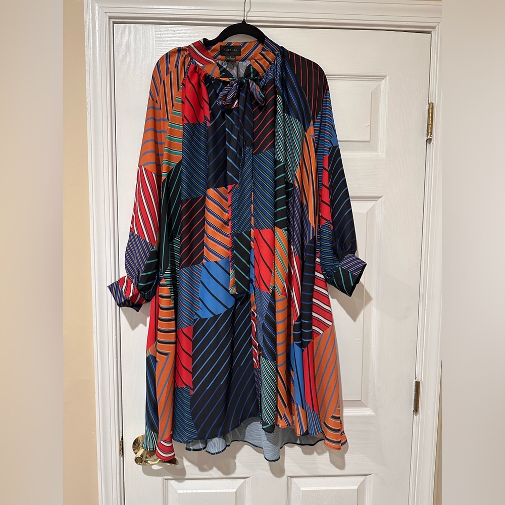 Colorful striped top